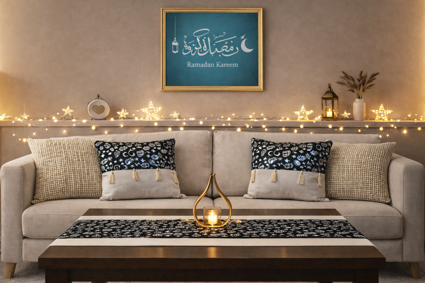 Ramadan Runner & Cushion Set – Design E4