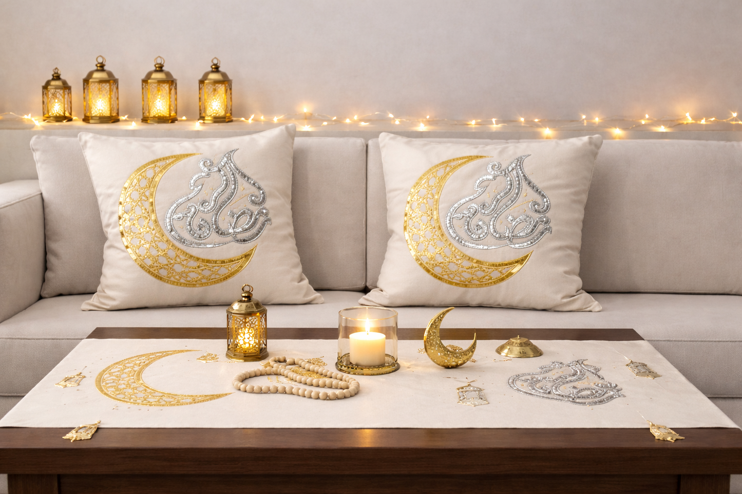 Ramadan Runner & Cushion Set – Design E2