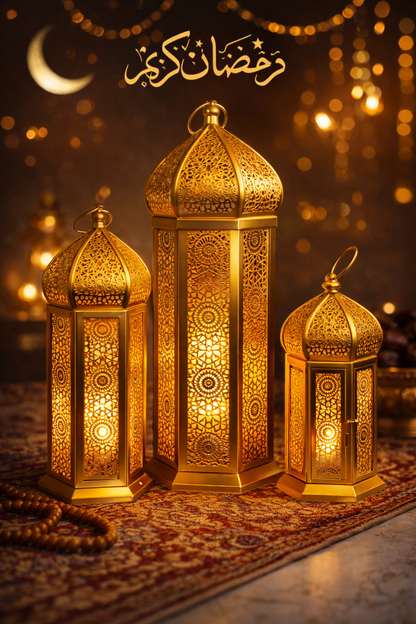 Elegant Gold Moroccan Lanterns