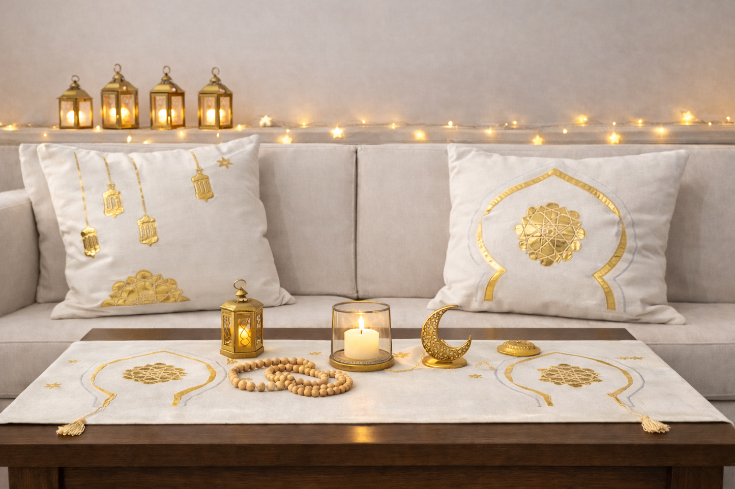 Ramadan Runner & Cushion Set – Design E12