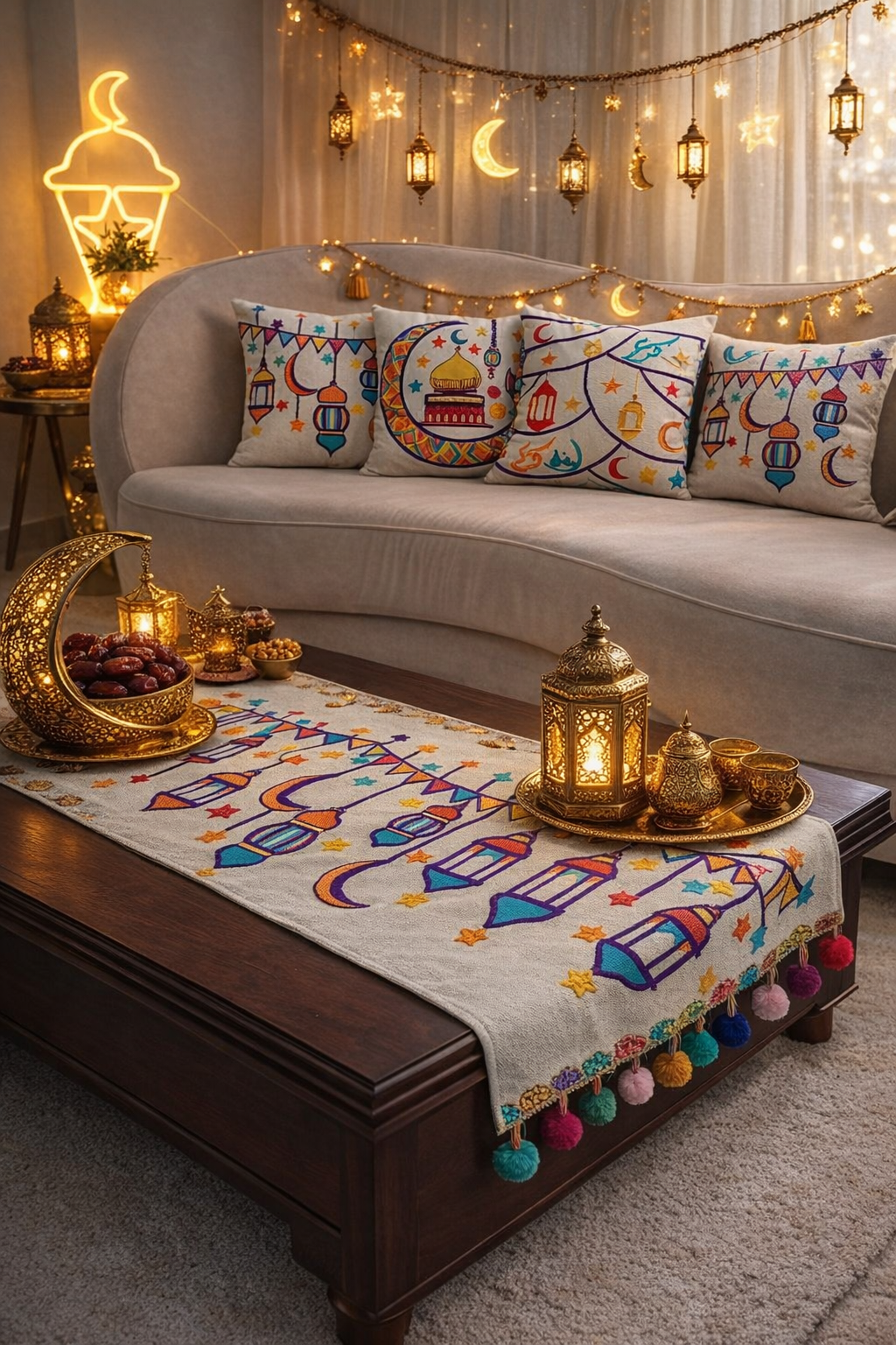 Ramadan Runner & Cushion Set – Design E8