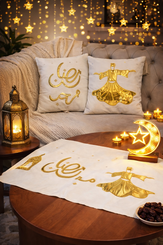 Ramadan Runner & Cushion Set – Design D6