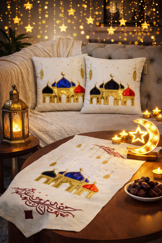 Ramadan Runner & Cushion Set – Design D5