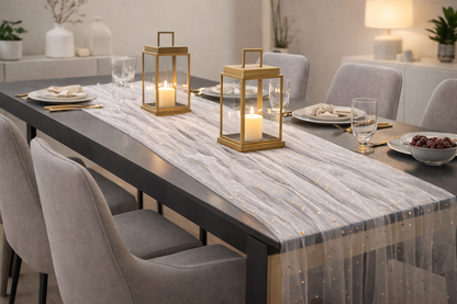 Ramadan Tulle Table Runner – Star Design