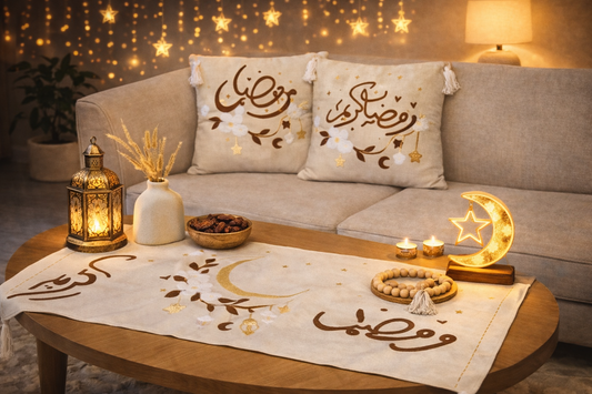 Ramadan Runner & Cushion Set – Design {D1}
