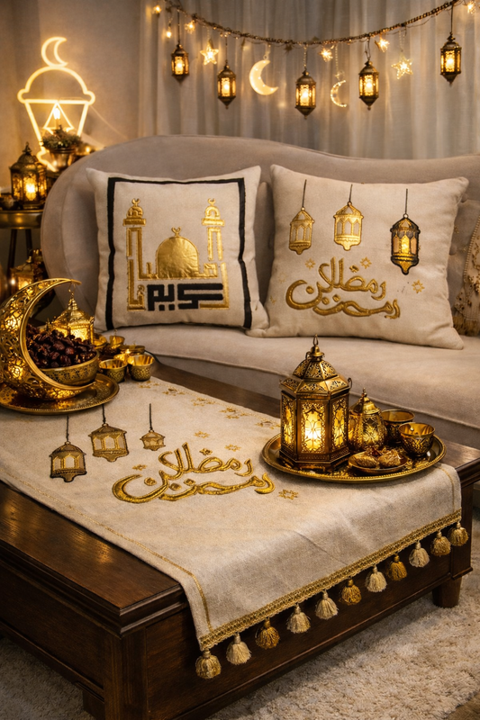 Ramadan Runner & Cushion Set – Design E6