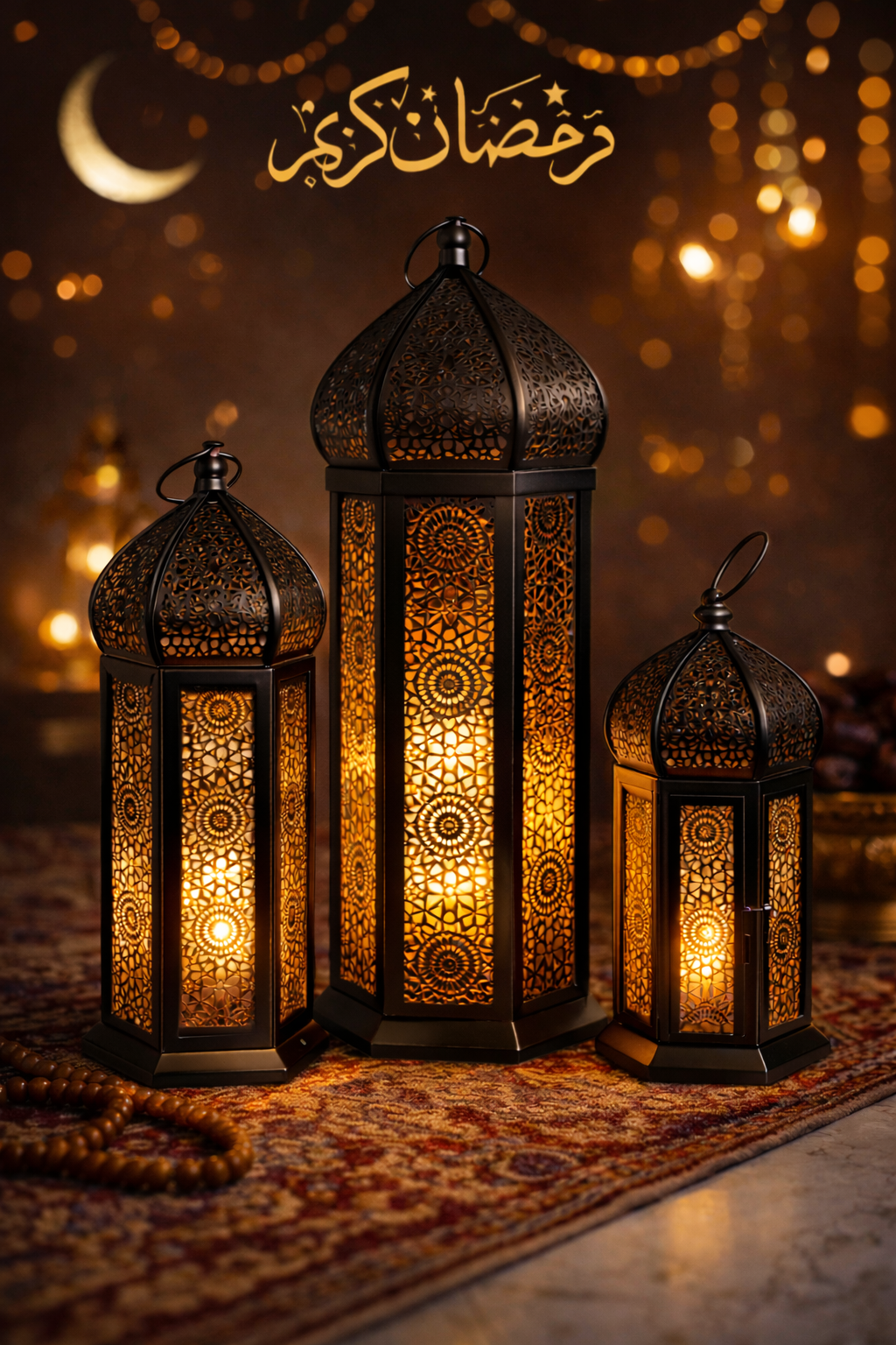 Elegant Black Moroccan Lanterns