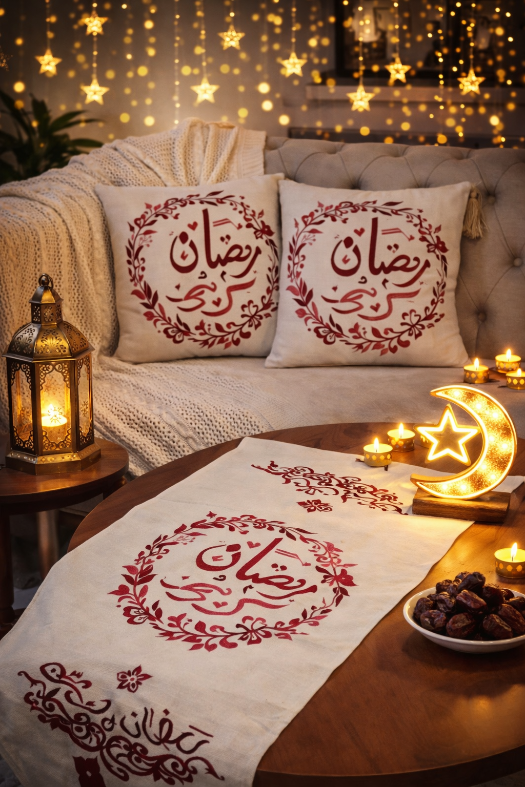 Ramadan Runner & Cushion Set – Design D3