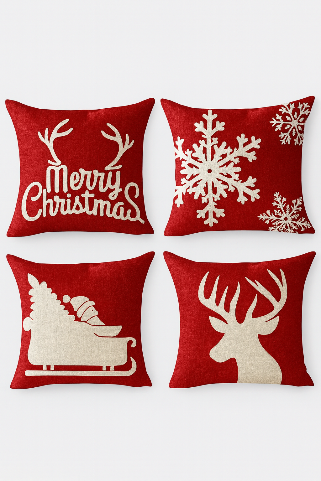 Premium Red Buffalo cushions