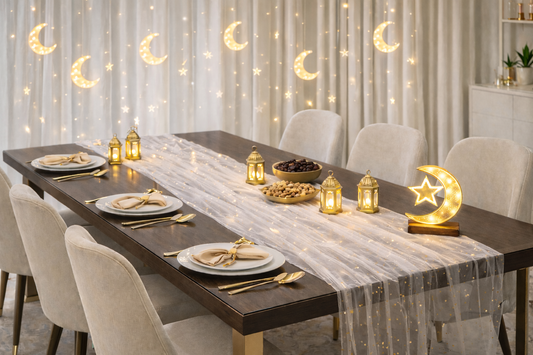 Ramadan Tulle Table Runner – Star Design