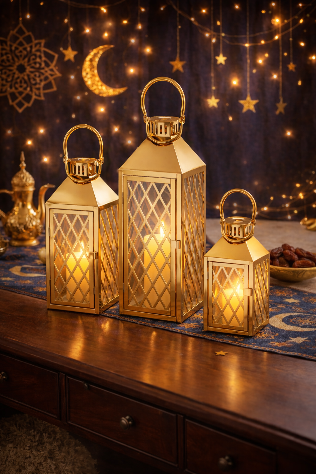 Opal -Gold Moroccan Lanterns