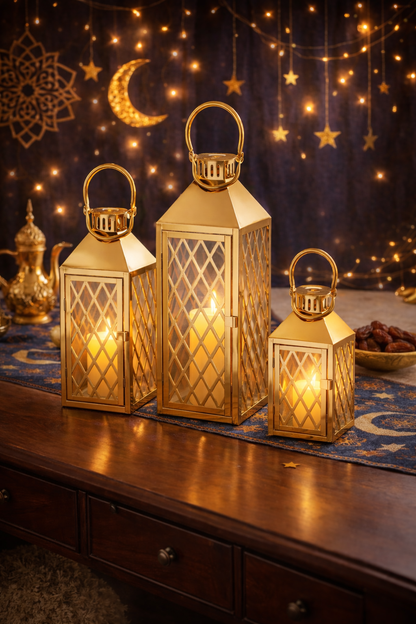 Opal -Gold Moroccan Lanterns