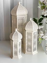 Elegant White Moroccan Lanterns