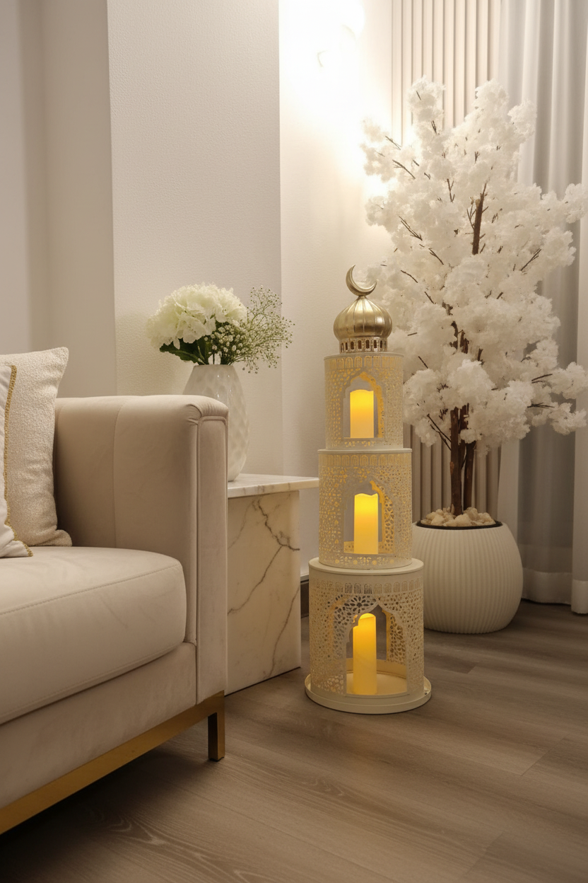 Tower Lantern and Incense Burner Set