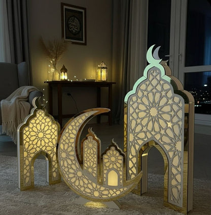 Light Mosque Wood Set