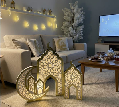 Light Mosque Wood Set